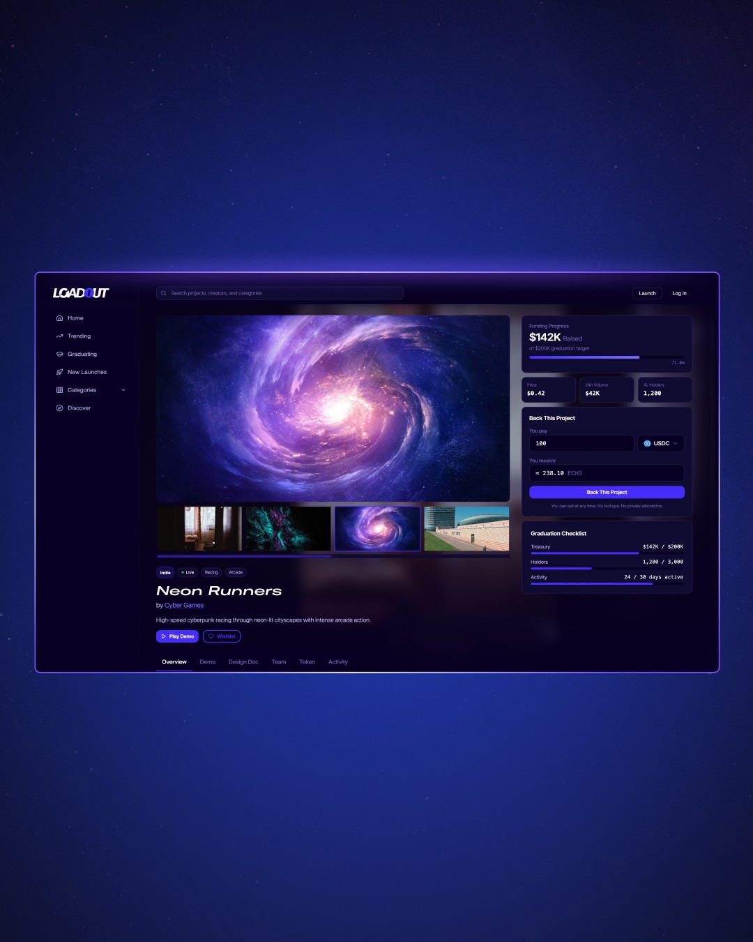 Loadout – Funding Platform Brand & Product
