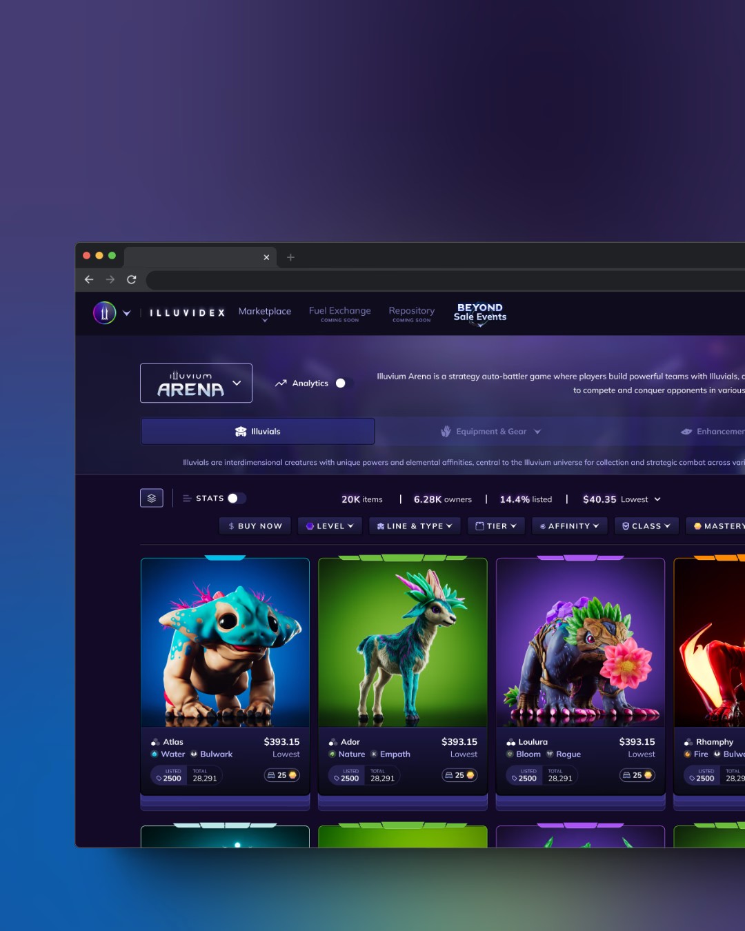 IlluviDEX - Gaming Marketplace