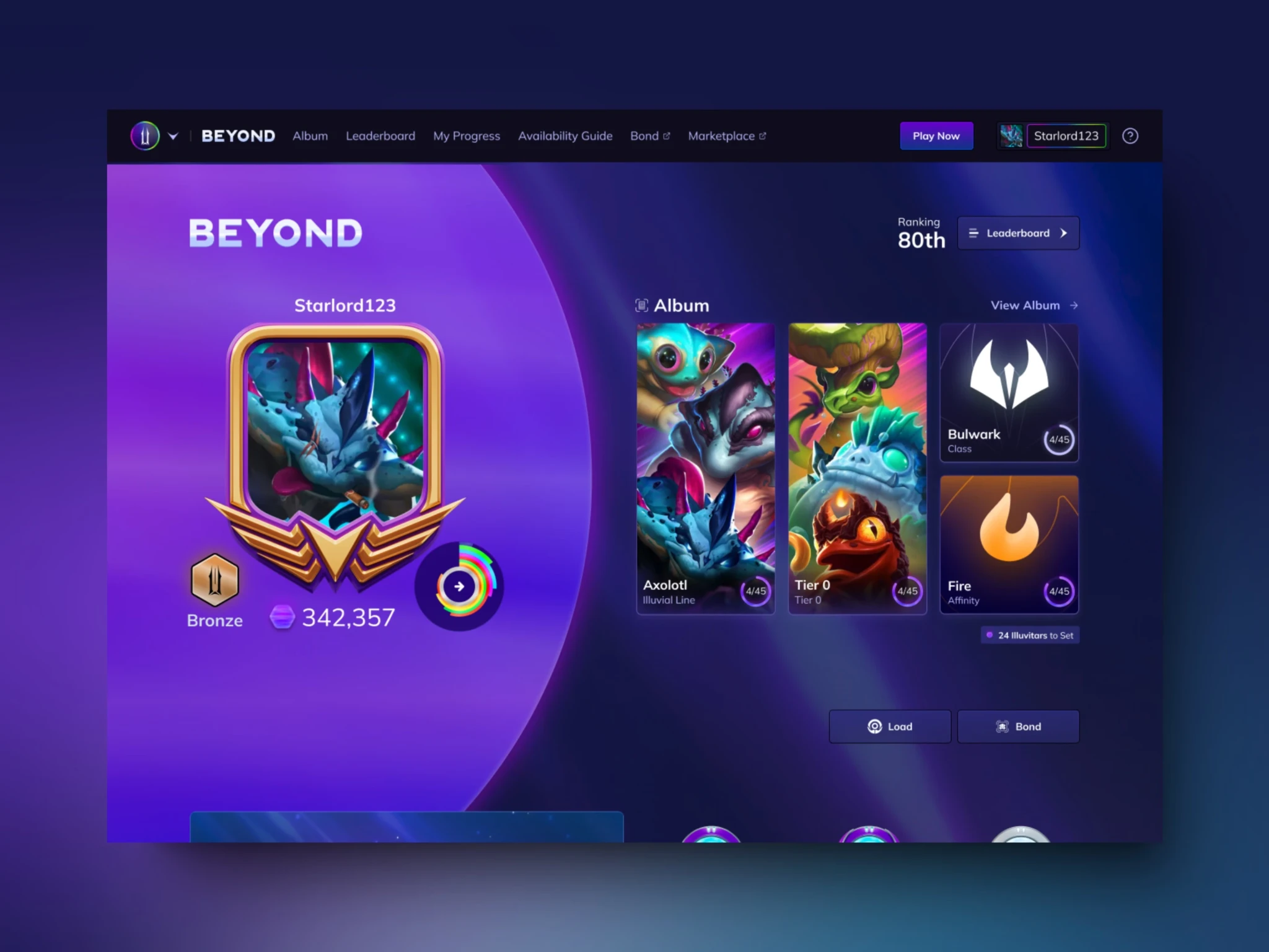 Illuvium Zero and Beyond game interface